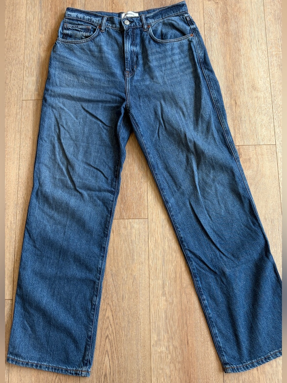 Reformation Val Lived-In Straight Jeans Medium Wash Size 29